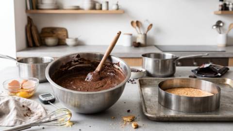 Mousse chocolat noir intense à la pâte à bombe