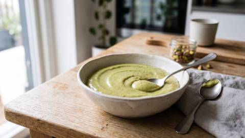 Crème pâtissière à la pistache