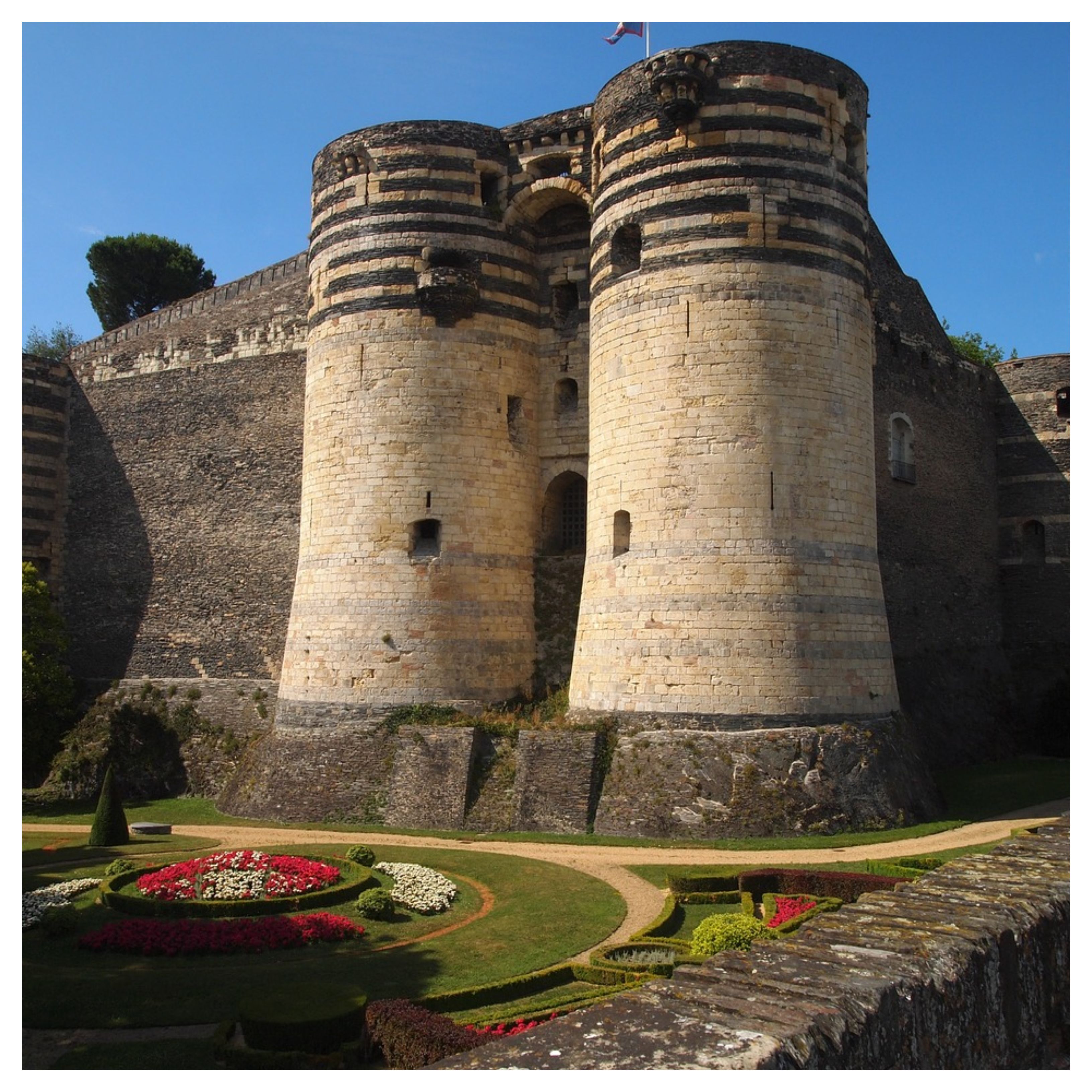 Aperçu des deux tours du château d'Angers