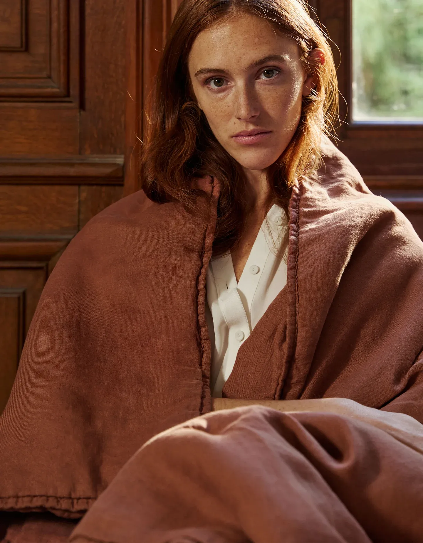 Plaid en lin lavé Bonsoirs