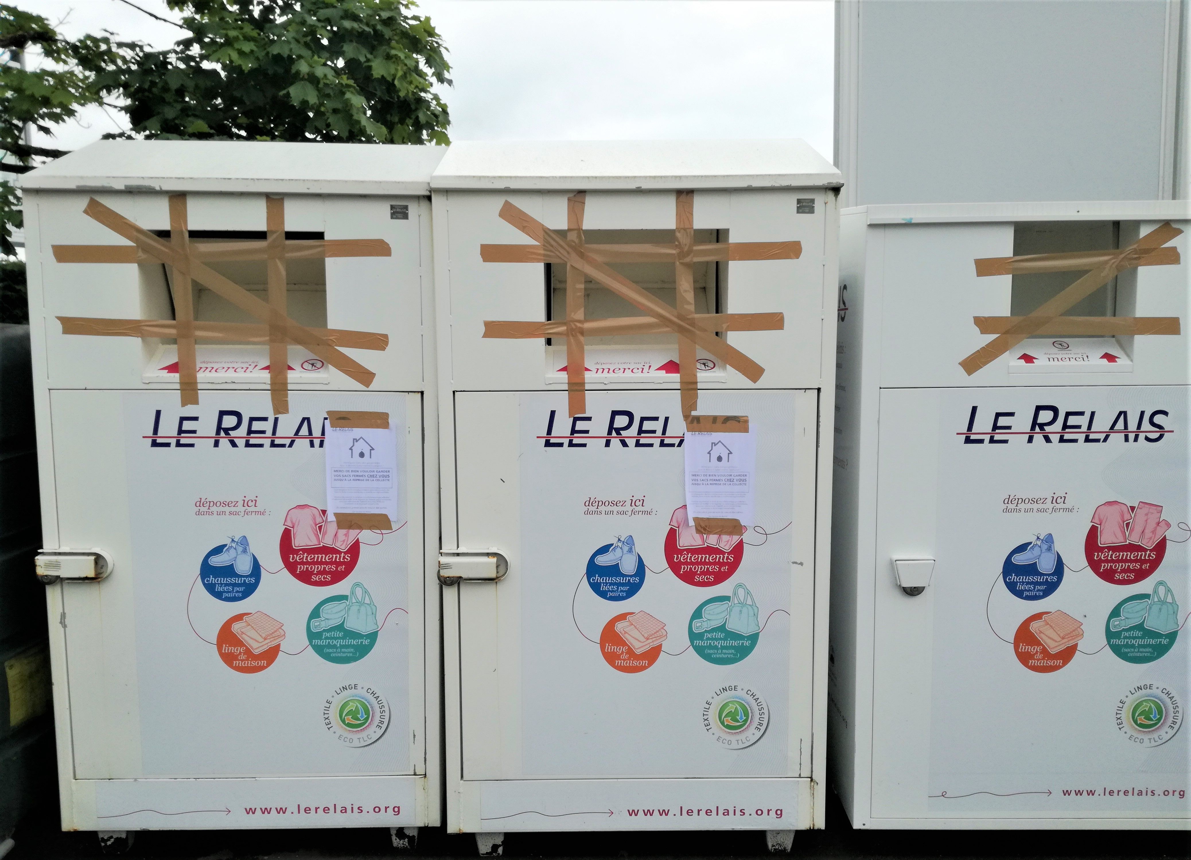 Bornes de collecte Le relais saturées