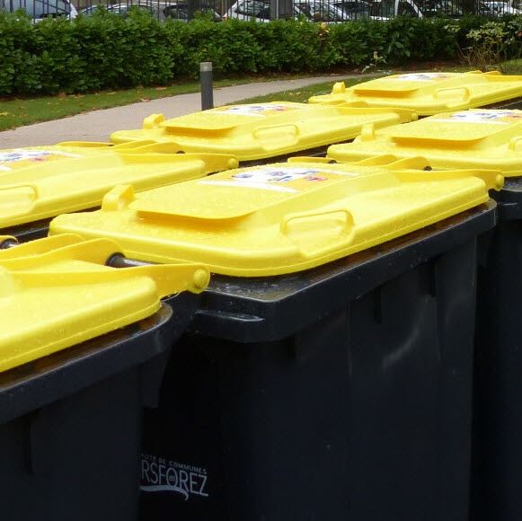 poubelle jaune