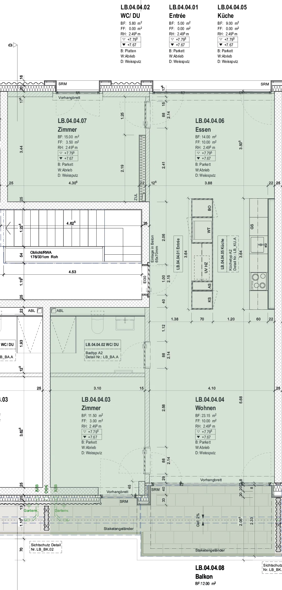 LB-04.04_3.Obergeschoss Langsbau