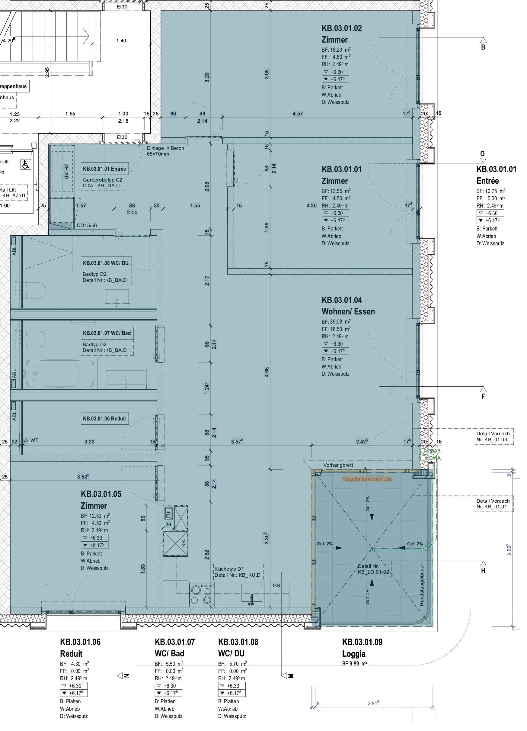 KB-03.01_2.Obergeschoss Kopfbau