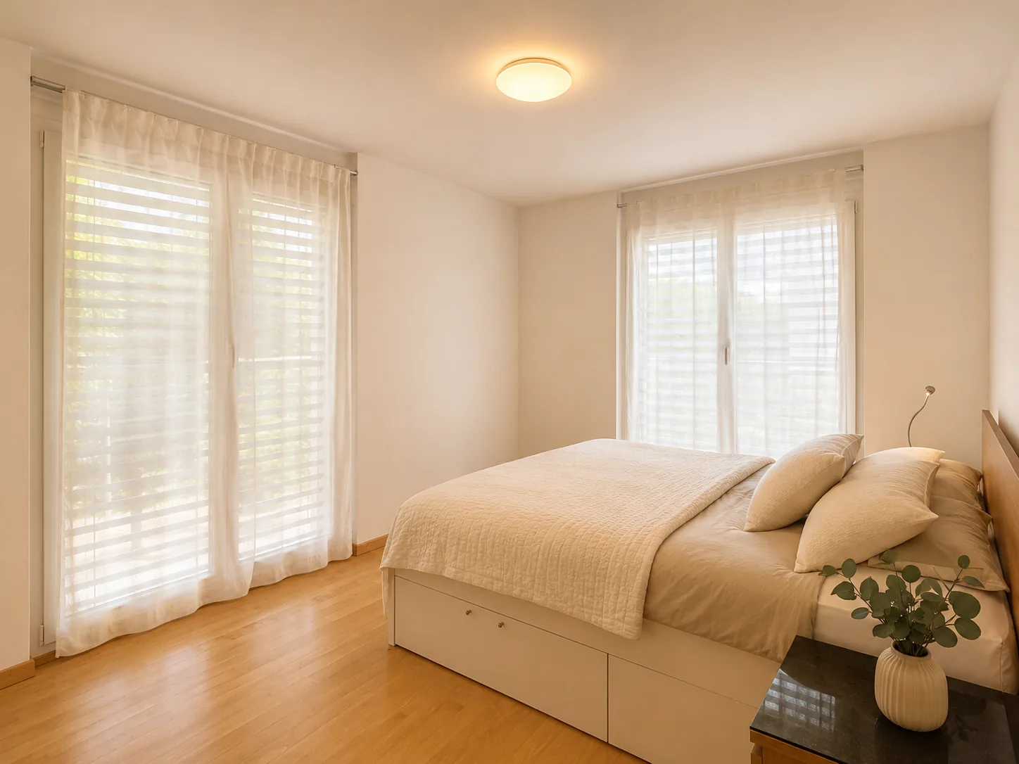 Befristet, möbliert: 4.5 Zimmer mit Cheminée in Forch