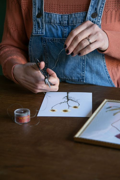 Atelier pressage de fleurs