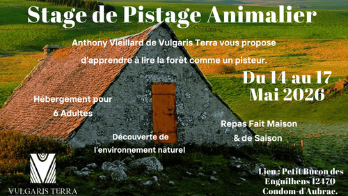 🌿 Stage de 4 jours de Pistage Animalier – Aubrac 🐾