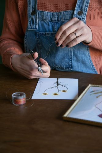Atelier pressage de fleurs