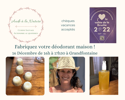 Atelier fabrication d'un déodorant solide maison
