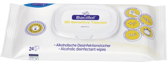 30 Sensitive Tissues Desinfektionstücher