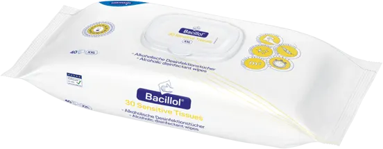 30 Sensitive Tissues Desinfektionstücher