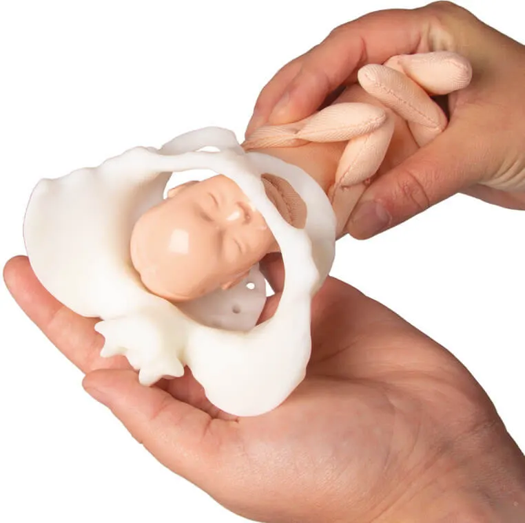 Mini-Becken mit Geburtspuppe