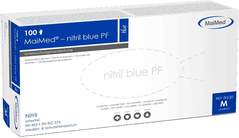 Nitrilhandschuhe nitril blue PF