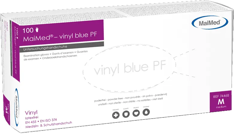 Vinylhandschuhe vinyl blue PF