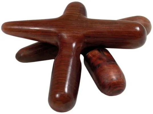 Massagekreuz aus Hartholz
