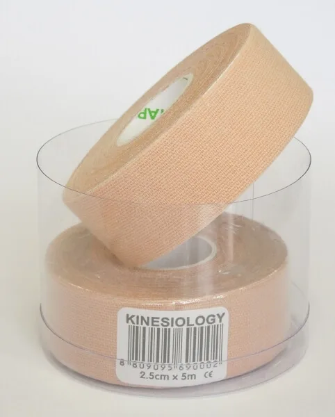 Nasara Kinesio Tape - 2.5 cm, 5 m, beige