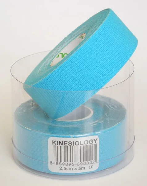 Nasara Kinesio Tape - 2.5 cm, 5 m, blau