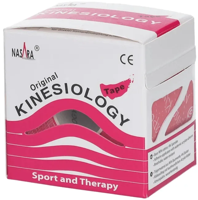 Nasara Kinesio Tape - 5.0 cm, 5 m, pink