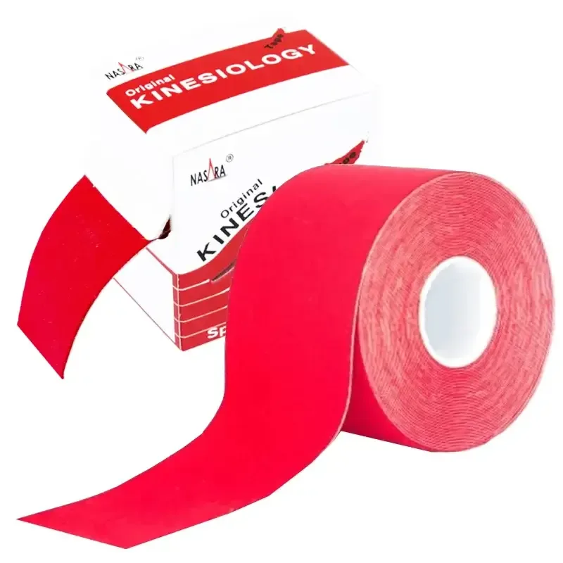 Nasara Kinesio Tape - 5.0 cm, 5 m, rot