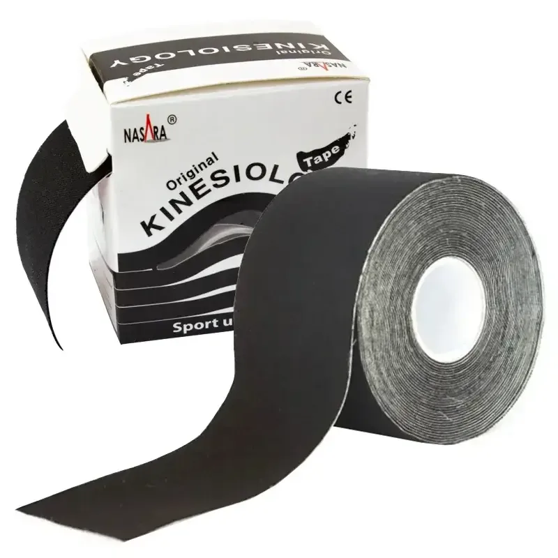 Nasara Kinesio Tape - 5.0 cm, 5 m, schwarz