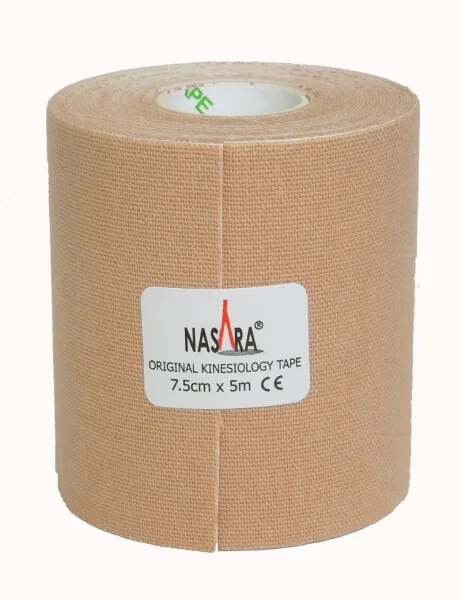 Nasara Kinesio Tape - 7.5 cm, 5 m, beige