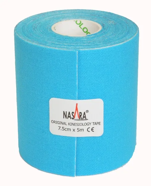 Nasara Kinesio Tape - 7.5 cm, 5 m, blau