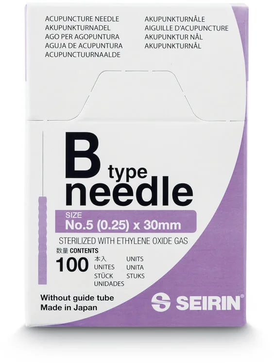 Seirin Akupunkturnadel B-Typ - ohne Führungsrohr, 0.25, 30 mm