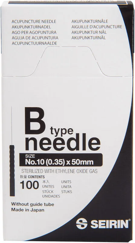 Seirin Akupunkturnadel B-Typ - ohne Führungsrohr, 0.35, 50 mm