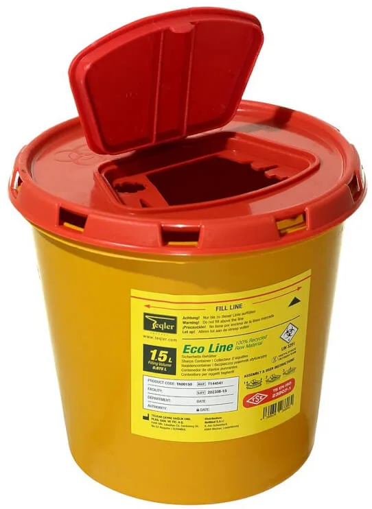 Teqler Eco Line Kanülenabwurfbehälter - 1.5 Liter