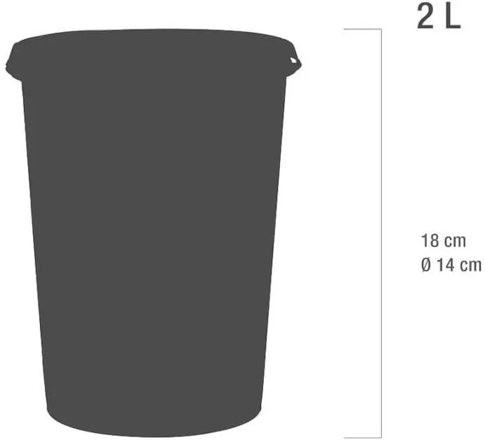 Teqler Eco Line Kanülenabwurfbehälter - 2 Liter