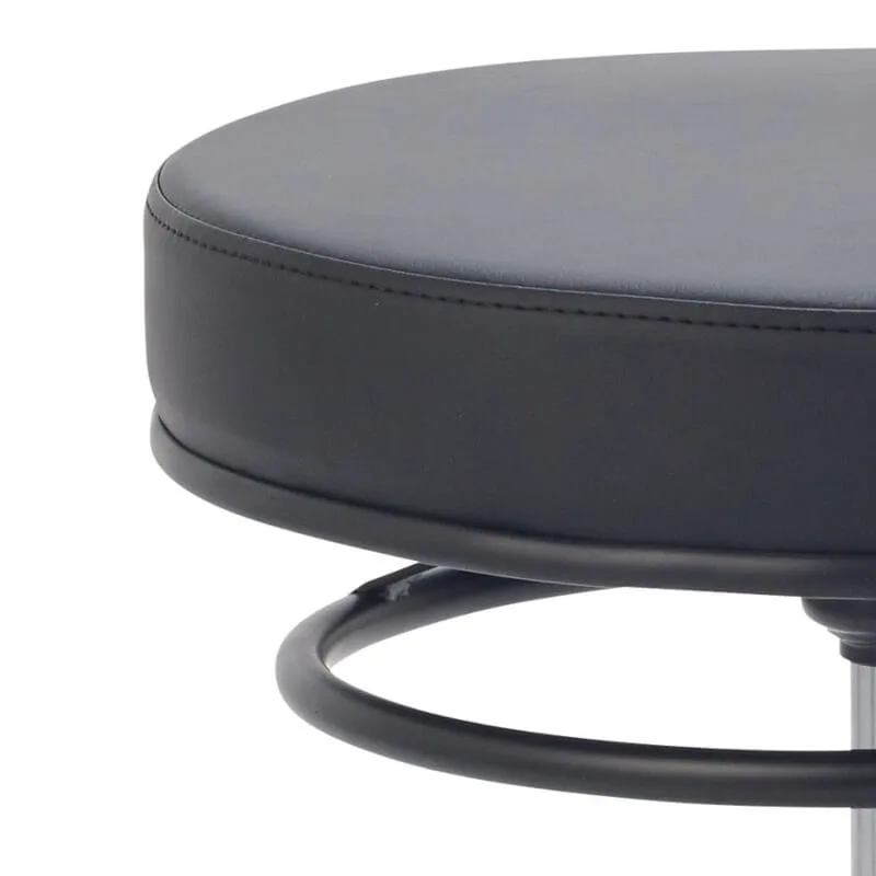 Teqler Rollhocker mit Ringauslöser - schwarz
