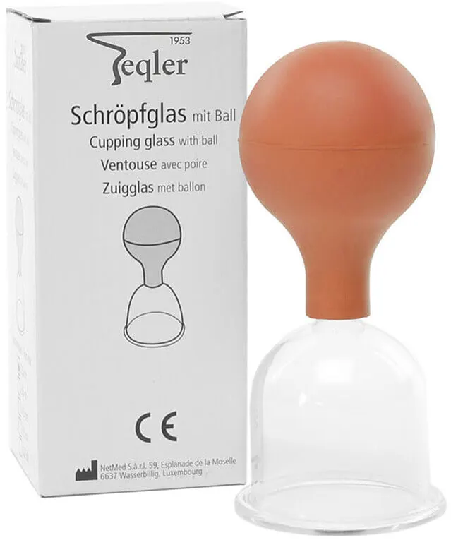 Schröpfglas mit Ball